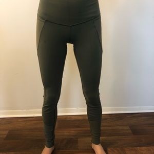 High waisted olive Lululemon leggings